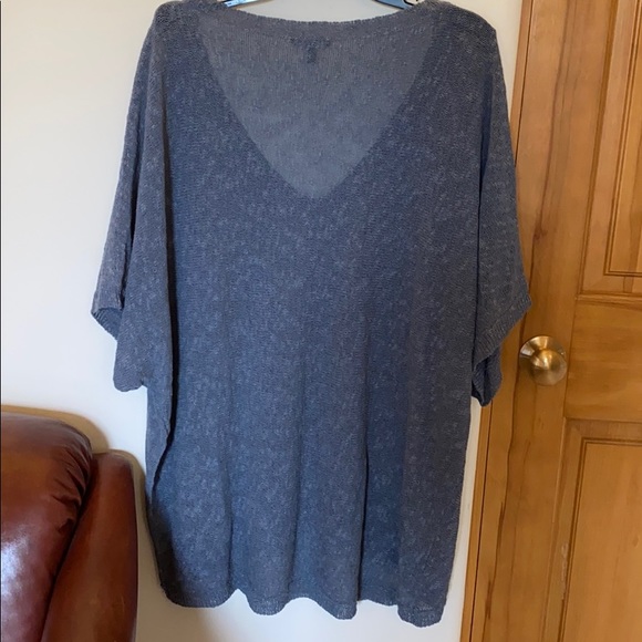 Eileen Fisher Dark Blue Grey Long Sweater - Picture 8 of 8
